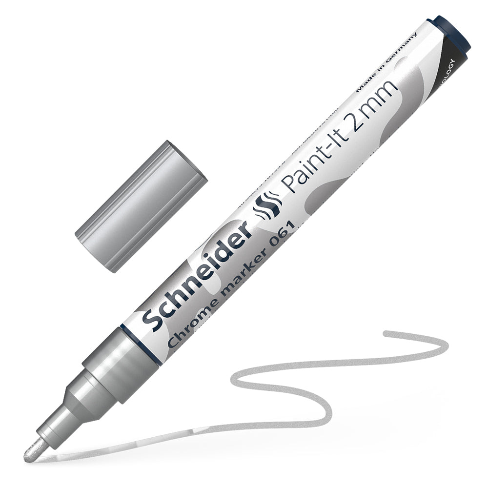 シュナイダー Schneider ミラーエフェクト クロームマーカー ペイントイット Paint it 060 / 061 単品販売 ペン先2サイズ展開 ペン先:0.8mm / 2mm ピグメントインクマーカー