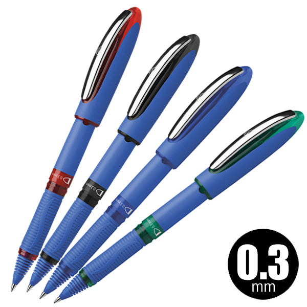 シュナイダー Schneider ローラーボールペン 0.3mm ワンハイブリットC メタルペン先 4色展開