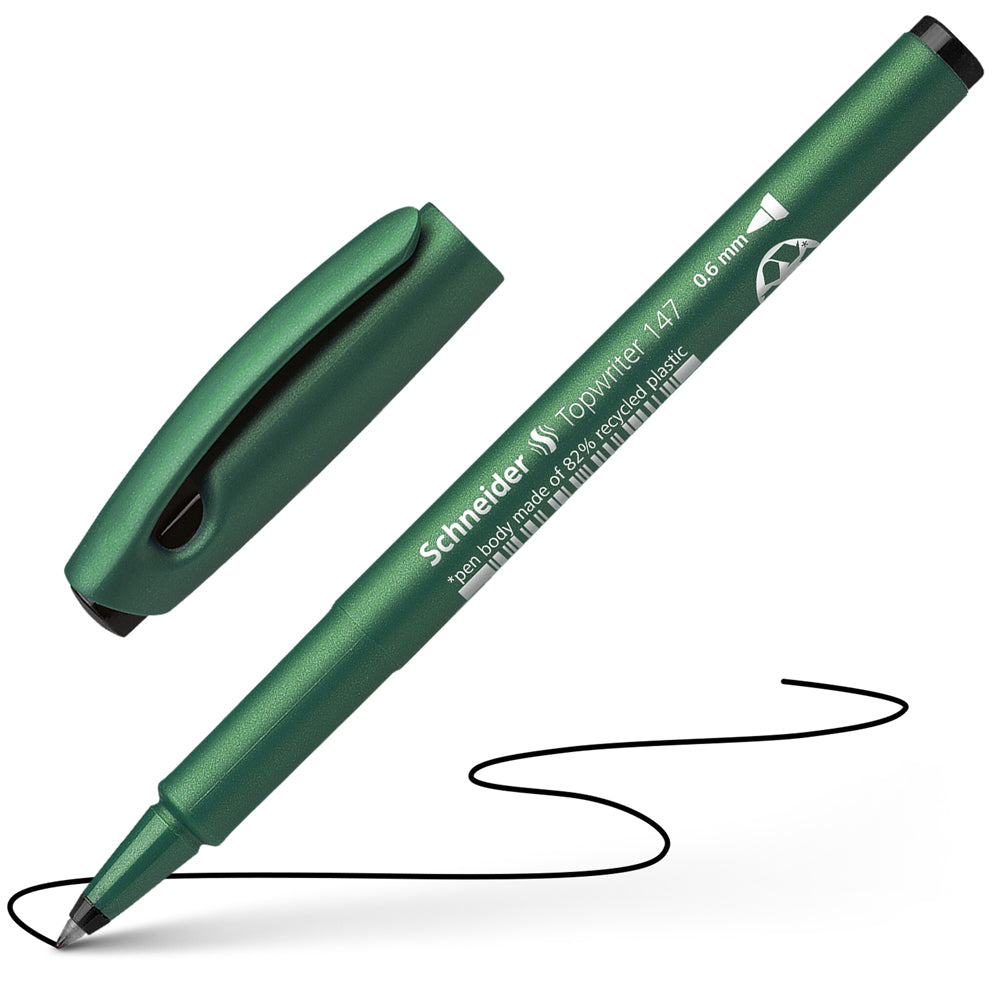 シュナイダー Schneider ファイバーペン 0.6mm トップライター147 Topwriter 147 インク色:3色展開【在庫限り】