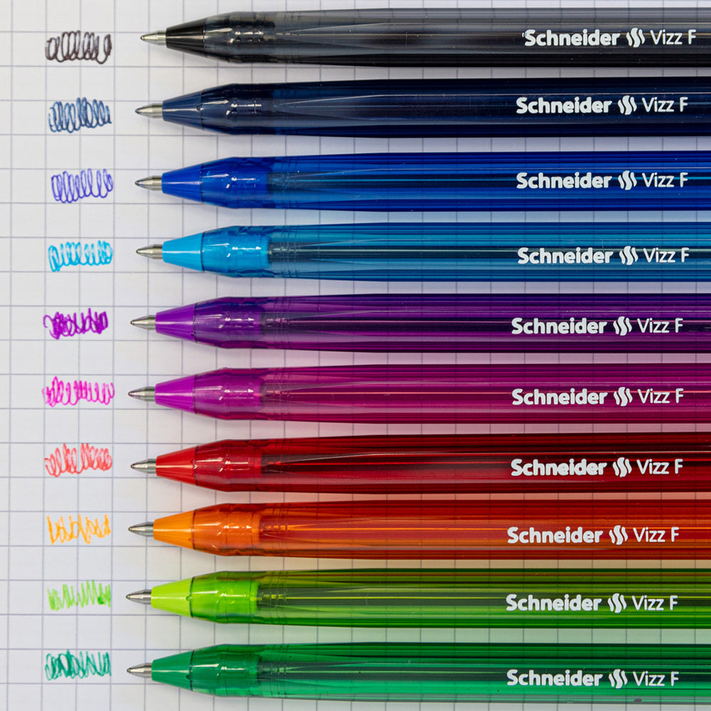シュナイダー Schneider ボールペン F 細字 ヴィズ VIZZ 10色展開【在庫限り】