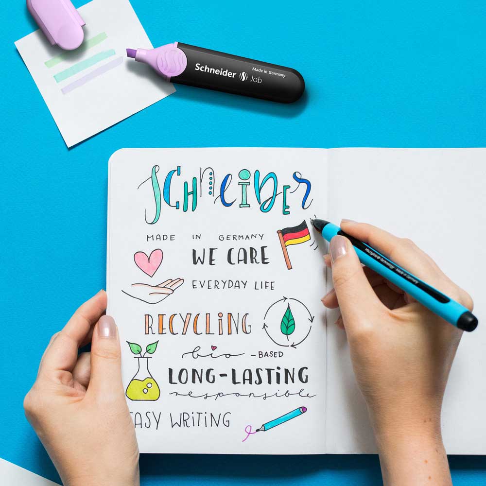 シュナイダー Schneider ローラーボールペン M 中字 レイ Ray 5色展開