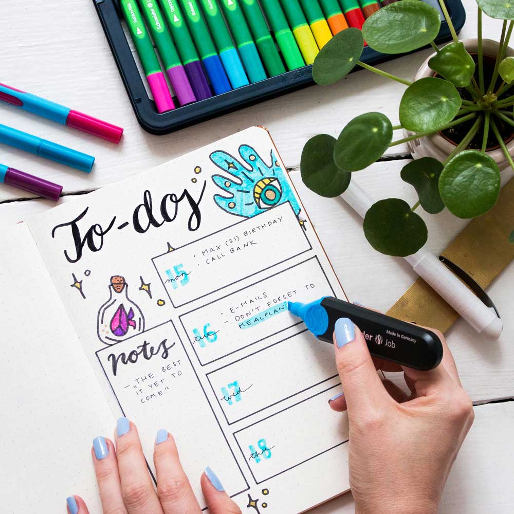 シュナイダー Schneider 蛍光ペン ジョブ JOB 単色販売 6色展開 ペン先:1mm・5mm 蛍光マーカー