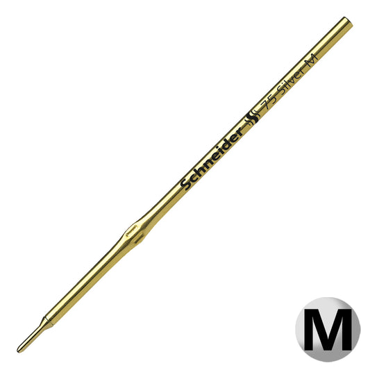 シュナイダー Schneider ボールペン 替え芯 1本 75M シルバー 7519 サイズ:M/中字 インク色:シルバー/銀 リフィル レフィル 替芯