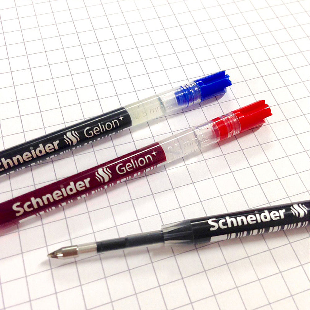 シュナイダー Schneider ゲルインキボールペン 替え芯 1本 ゲリオン Gelion+ ペン先サイズ:0.5mm インク色:3色展開 リフィル レフィル 替芯