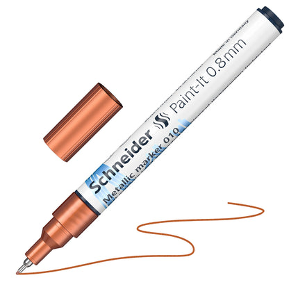 [単色メイン/メタリックコッパー]メタリックマーカー ペイントイット Paint it 010 0.8mm
