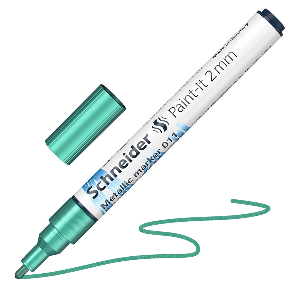 [単色メイン/メタリックグリーン]メタリックマーカー ペイントイット Paint it 010 2mm