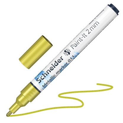 [単色メイン/メタリックイエローゴールド]メタリックマーカー ペイントイット Paint it 010 2mm