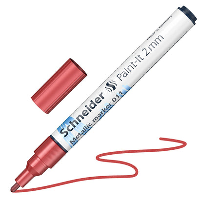 [単色メイン/メタリックレッド]メタリックマーカー ペイントイット Paint it 010 2mm