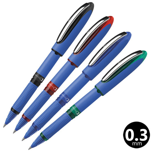 シュナイダー Schneider ローラーボールペン 0.3mm ワンハイブリットC メタルペン先 4色展開