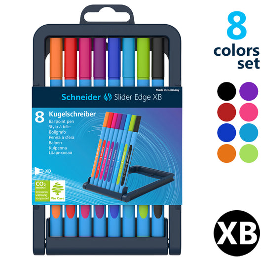 シュナイダー Schneider ボールペン XB 極太字 スライダー エッジ Slider Edge 8色セット SE152279