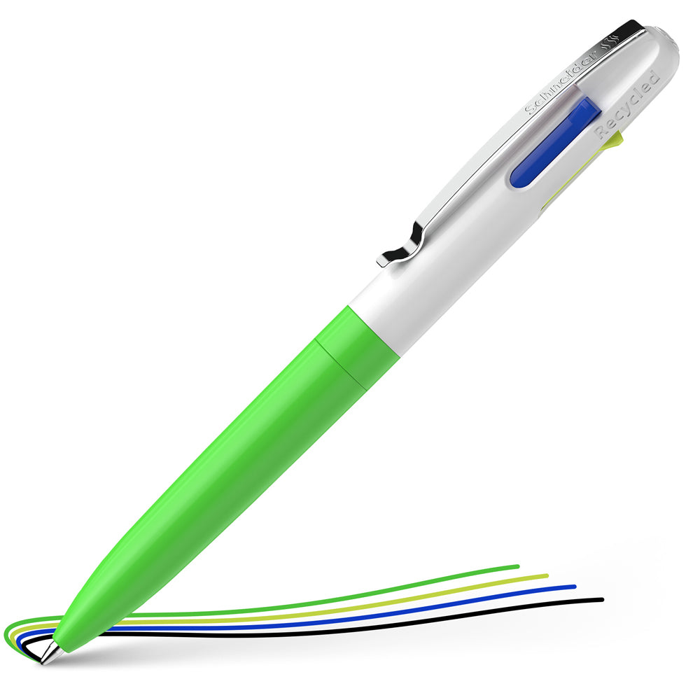 ⟭⟬グテペン⟬⟭ シュナイダー Schneider 4色ボールペン 多色ボールペン M 中字 テイク4