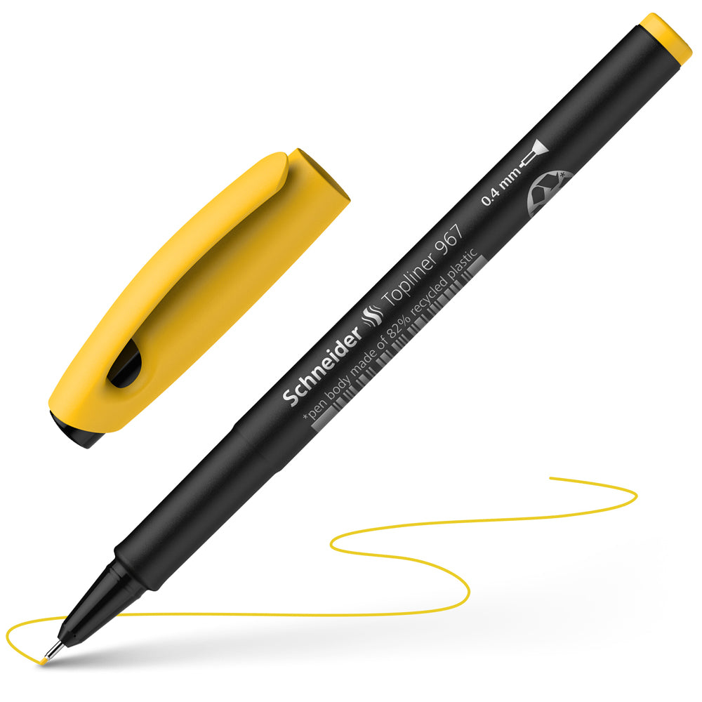 ［単色メイン/イエロー］ファインライナー 0.4mm トップライナー967 Topliner967